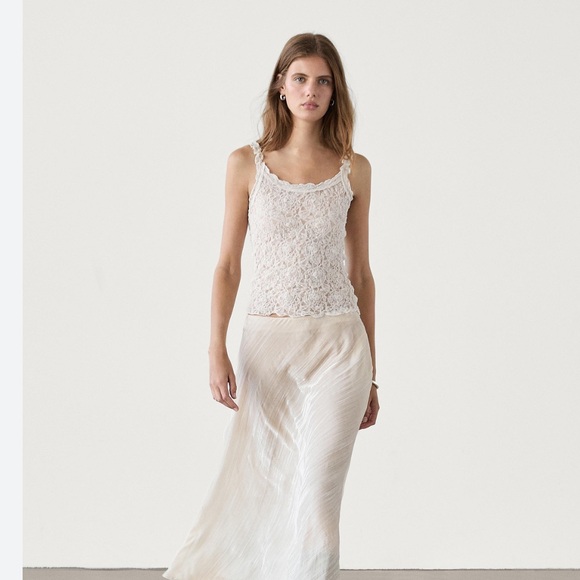 topshop scallop lace dress Emilio Scallop Lace Top – MESTIZA NEW YORK main image 0